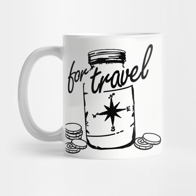 Travel Fund - Save for Travel Jar by Breathing_Room